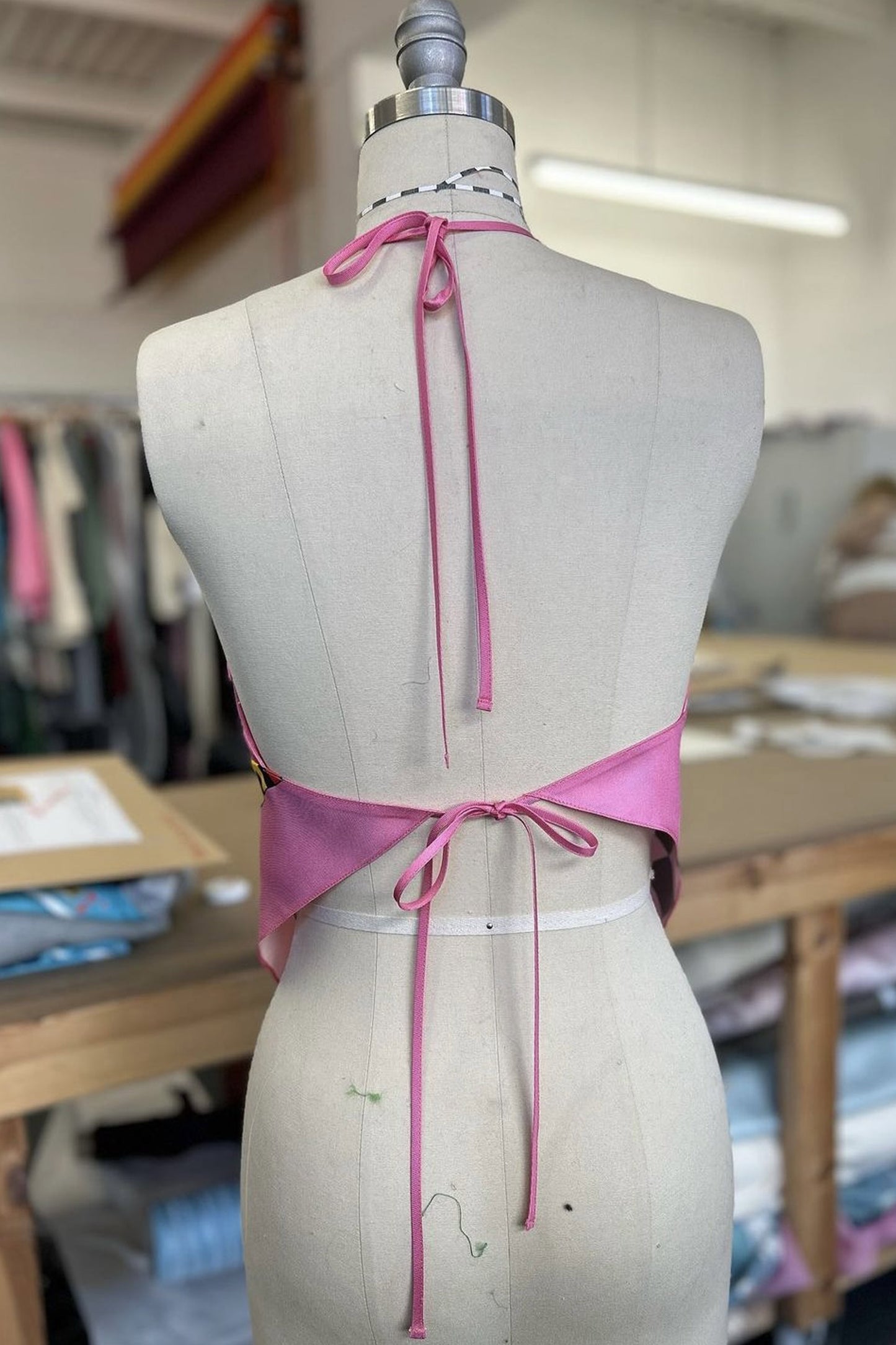 Electric Pink Halterneck Top