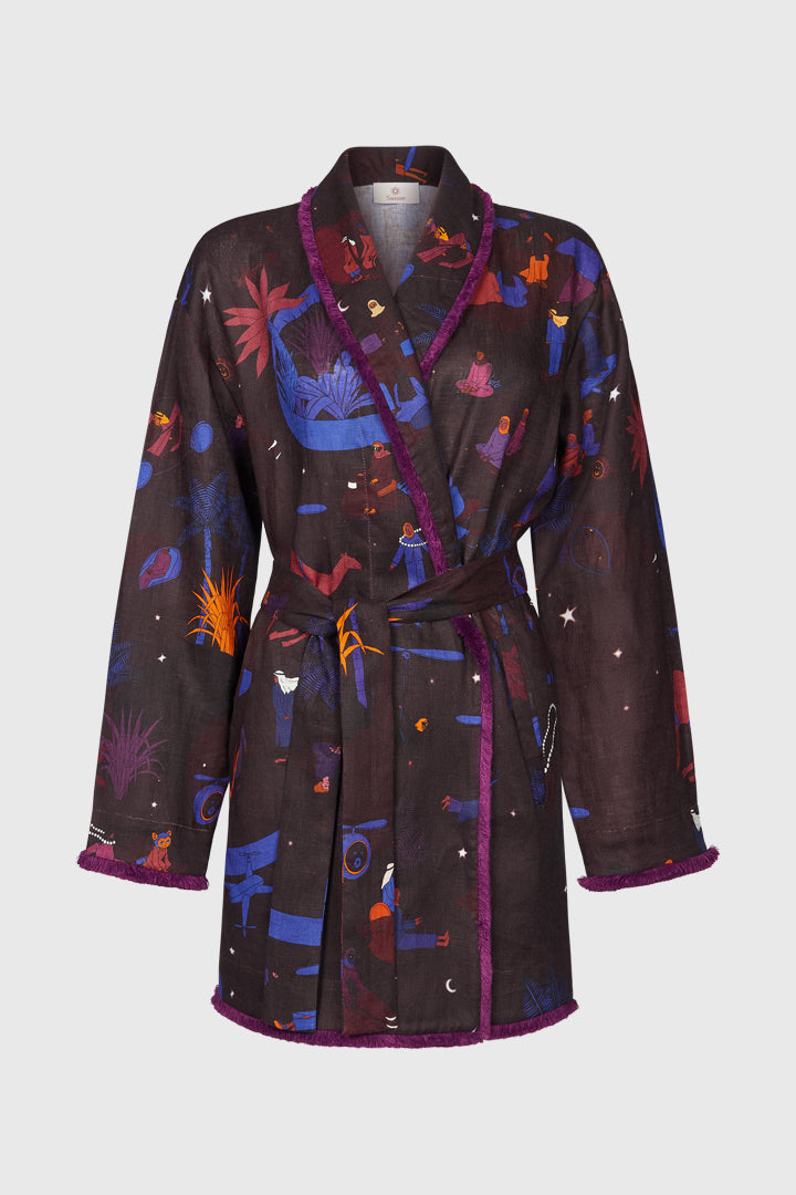 Twilight Plum Robe Jacket