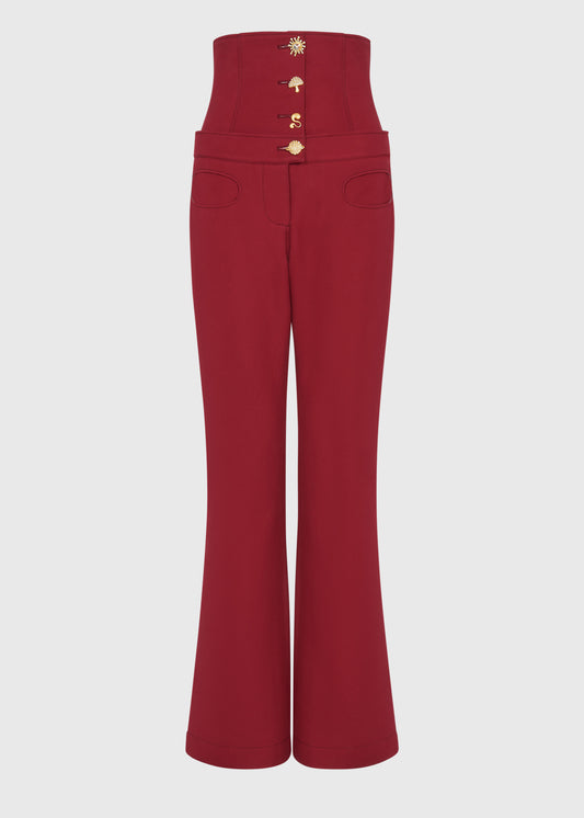 Cherry Synth Corset Trousers