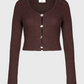 Chocolate Brown Knit Cardigan