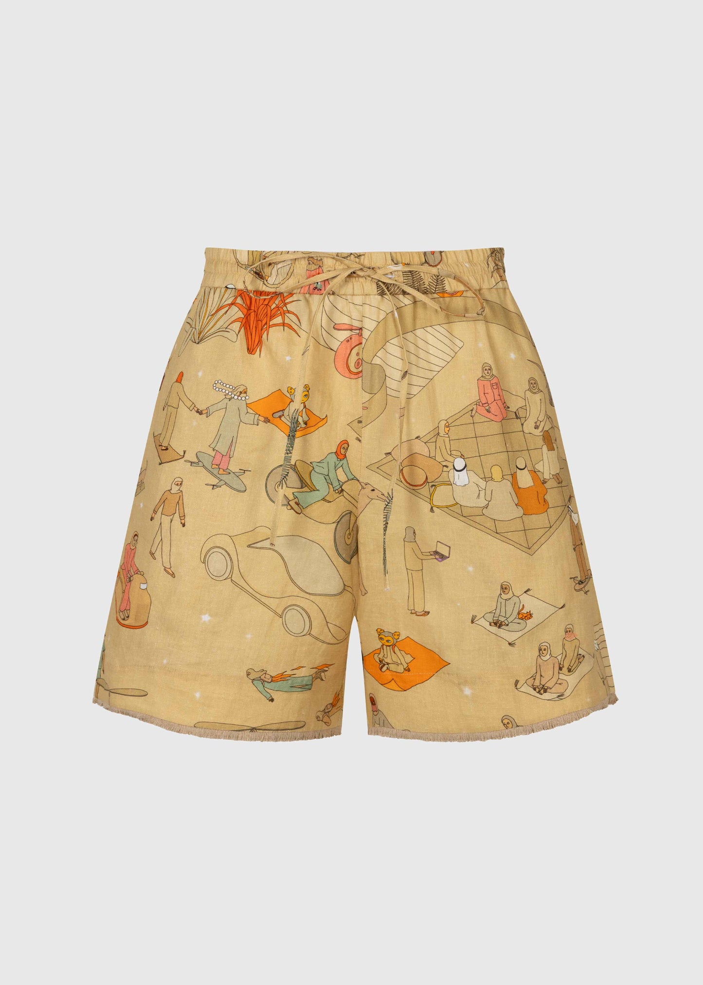 Dune Drifter Linen Shorts