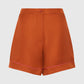 Biscoff Blast-Off silk twill shorts