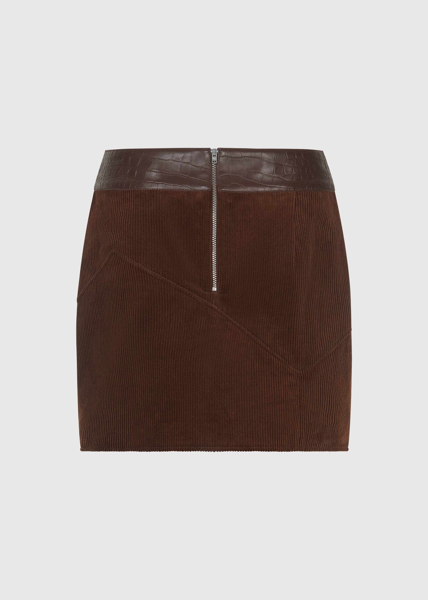 Chestnut Cord Mini Skirt