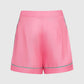 Electric Pink silk twill shorts