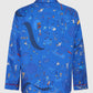 Pluto Blue Long Sleeve Silk Twill Shirt