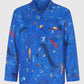 Pluto Blue Long Sleeve Silk Twill Shirt
