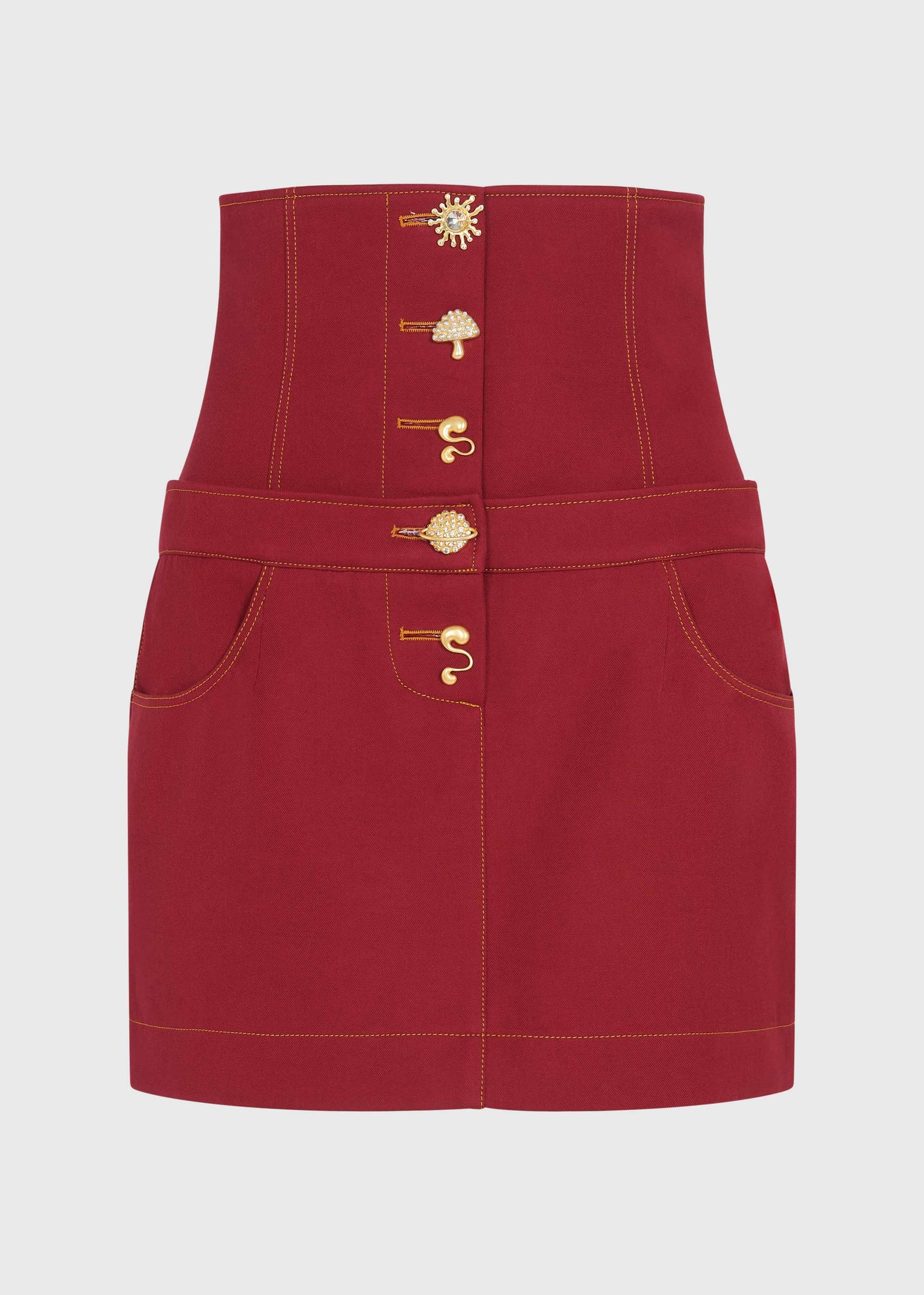 Reverse Cherry Charm Corset Skirt