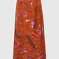 Celestial Cinnamon Silk Twill Wrap Maxi Skirt