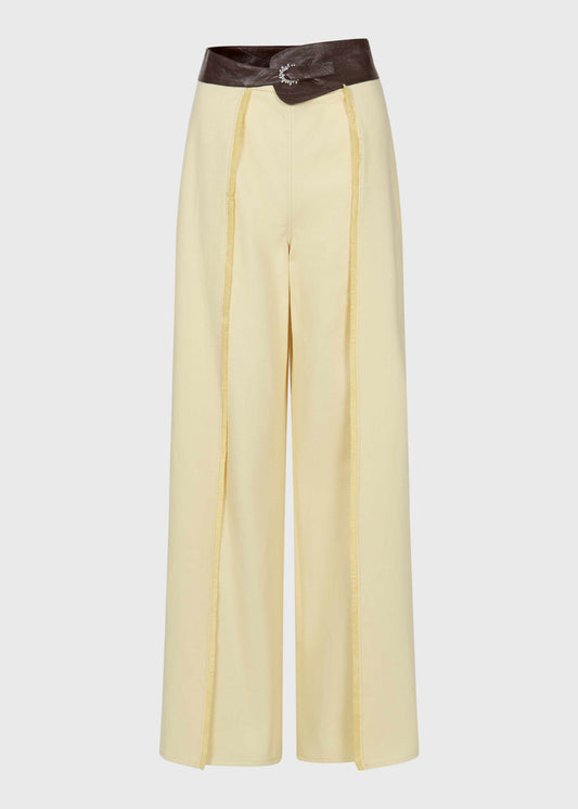 Desert Croc Yellow Denim Trousers
